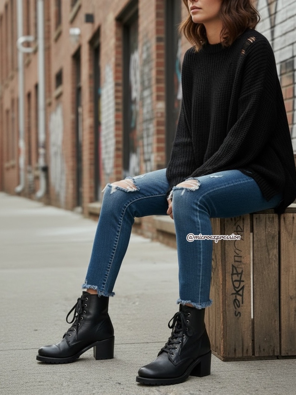 Frye Sabrina 6G Black Lace Up Combat Ankle Bootie - Picture 4 of 16